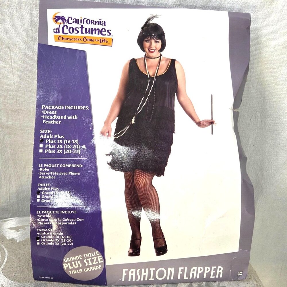 California Costume Roaring 20's Gatsby Art Deco Flapper Party Halloween Costume - Picture 5 of 10